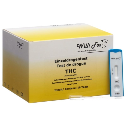 Willi Fox drug test THC individual urine 10 pcs buy online