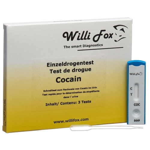 Willi Fox drug test cocaine individual urine 3 pcs buy online