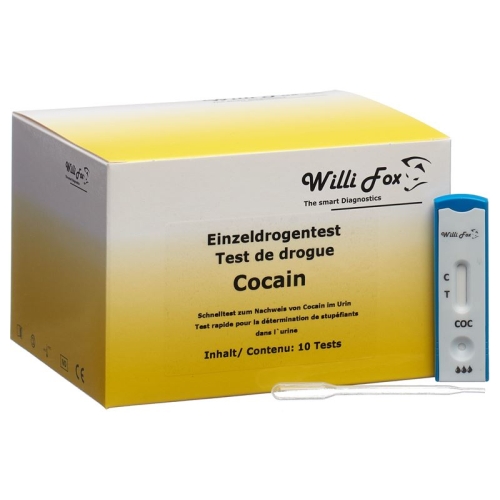 Willi Fox drug test cocaine individual urine 10 pcs buy online