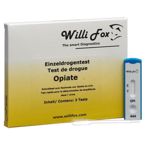 Willi Fox drug test opiates single urine 3 pcs buy online