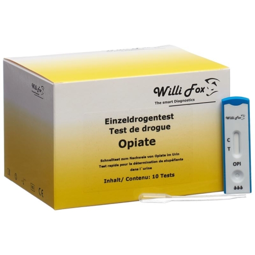 Willi Fox drug test opiates individual urine 10 pcs buy online