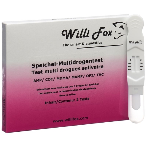 Willi Fox drug test saliva drug Multi 6 2 pcs buy online