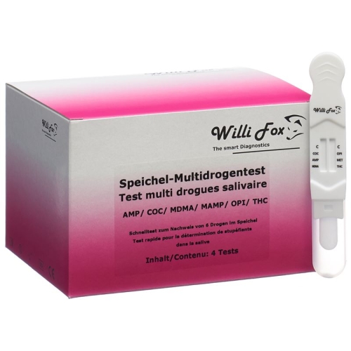 Willi Fox drug test saliva drug Multi 6 4 pcs buy online