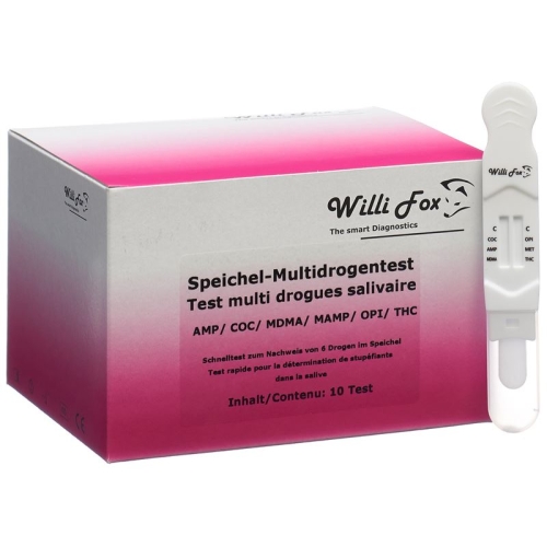 Willi Fox drug test saliva drug Multi 6 10 pc buy online