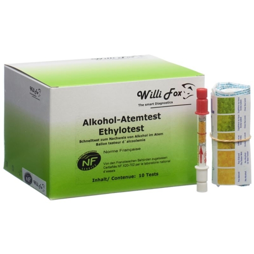 Willi Fox Alkoholtester 10 Stück buy online