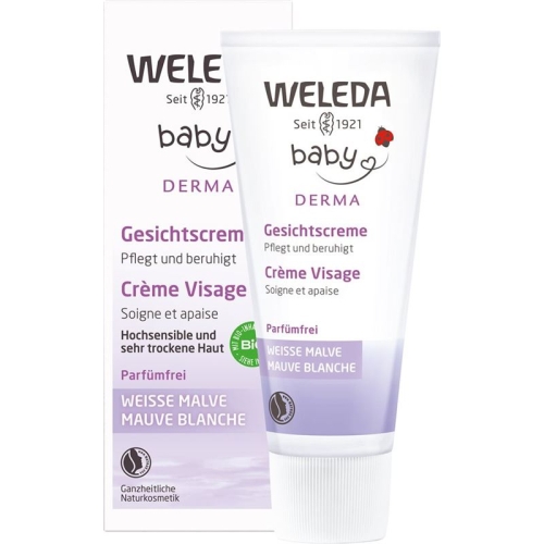 Weleda Baby Derma Weisse Malve Gesichtscreme 50ml buy online