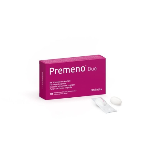 Premeno Duo Vag Supp 5 mg 10 pcs buy online