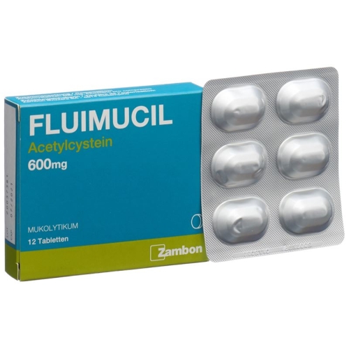 Fluimucil 600 mg (new) 12 tablets buy online