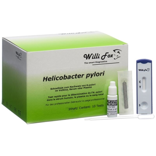 Willi Fox Helicobacter pylori blood test 10 pcs buy online