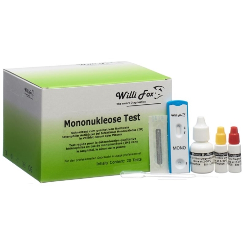 Willi Fox mononucleosis test 20 pieces buy online