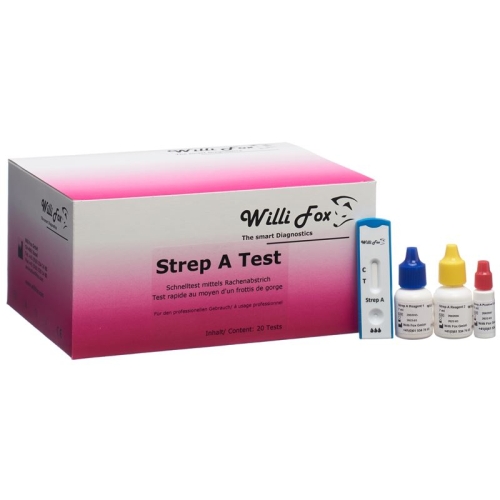 Willi Fox Strep A Test 20 pcs buy online