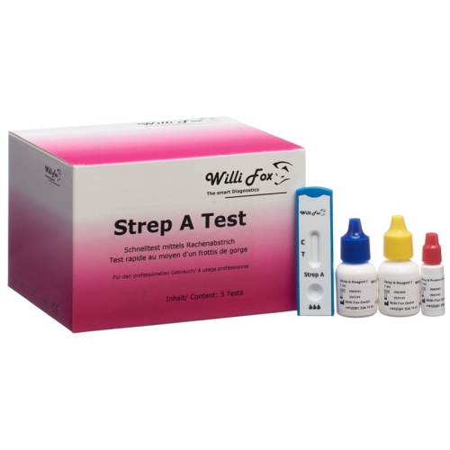 Willi Fox Strep A test 5 pcs buy online