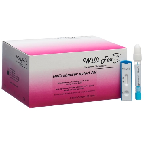 Willi Fox Helicobacter pylori stool test 20 pieces buy online