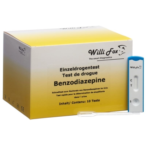 Willi Fox Drug Test Benzodiazepines individual urine 10 pcs buy online