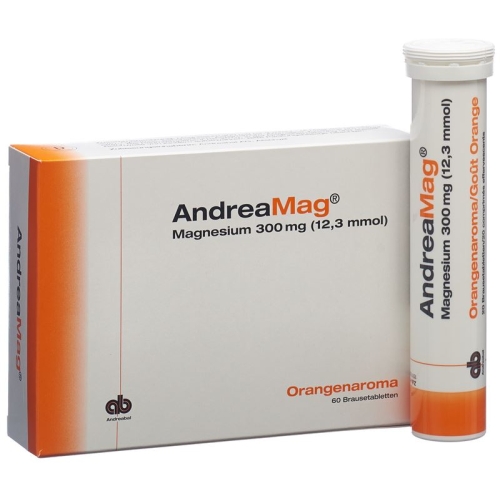 Andreamag Brausetabl 300 mg Orange flavor 60 pcs buy online