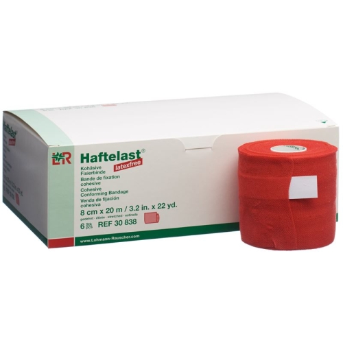 Exemplary load latex-free cohesive bandage 8cmx20m red 6 pcs buy online