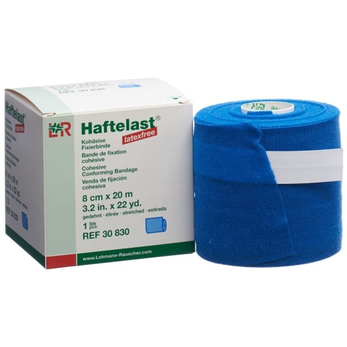 Exemplary load latex-free cohesive bandage 8cmx20m blue buy online