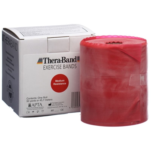 Theraband medium 45mx12.7cm red strong buy online