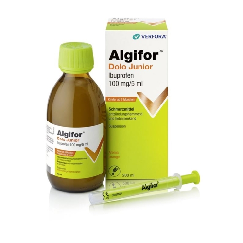 Algifor Dolo Junior Susp 100 mg / 5ml Fl 200 ml buy online