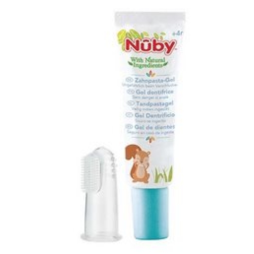 Nuby All Naturals finger toothbrush and toothpaste 20g buy online