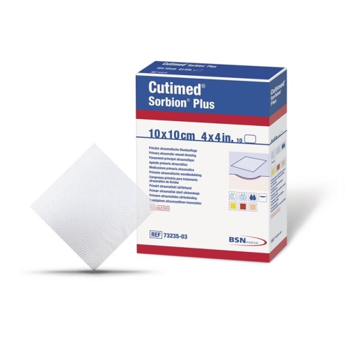 Cutimed Sorbion Plus 7.5x7.5cm 10 pcs buy online