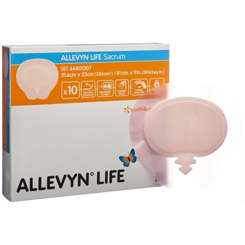 Allevyn Sacrum Life silicone foam dressing 21.6x23cm 10 pcs buy online