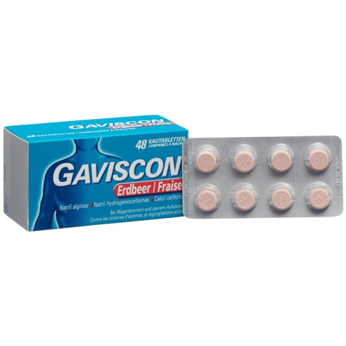 Gaviscon Kautabl strawberry 48 pcs buy online