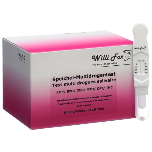 Willi Fox drug test Multi six party drugs saliva 10 pcs buy online