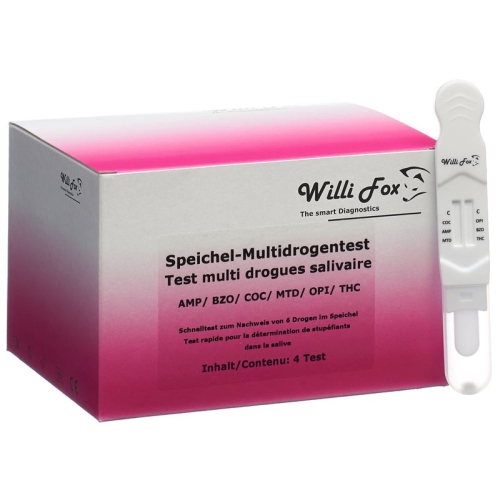 Willi Fox drug test Multi six party drugs saliva 4 pcs buy online