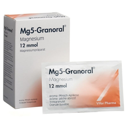 Mg5-granoral Granulat 12 Mmol Pfirs-Aprik Beutel 10 Stück buy online