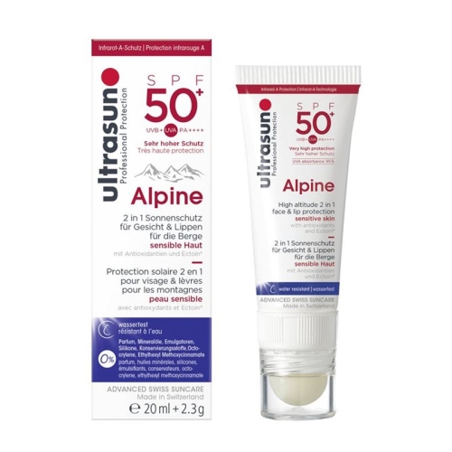 Ultrasun Alpine SPF 50 20ml + 2.3ml Lipstick buy online