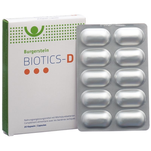 Burgerstein Biotics-D 20 capsules buy online