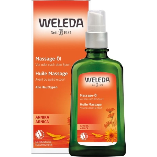 Weleda Arnika Massage-Oel Glasflasche 100ml buy online