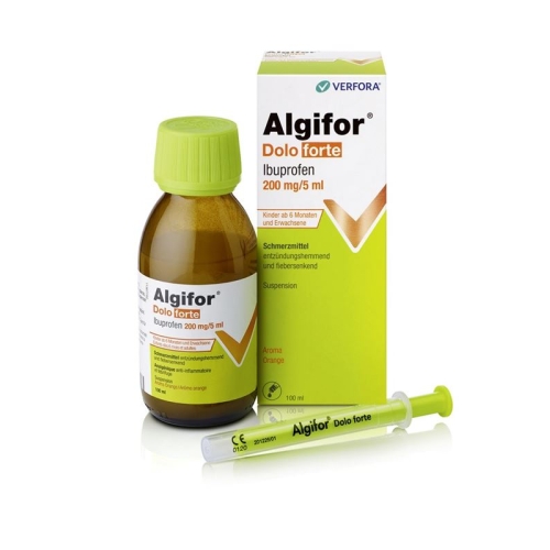 Algifor Dolo Forte Suspension 200mg/5ml Flasche 100ml buy online