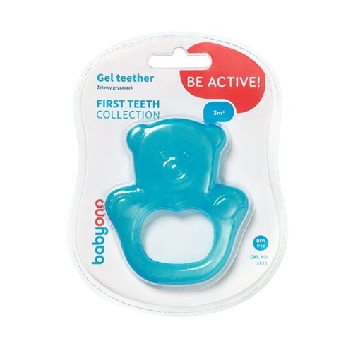 Babyono teething ring with gel bear buy online