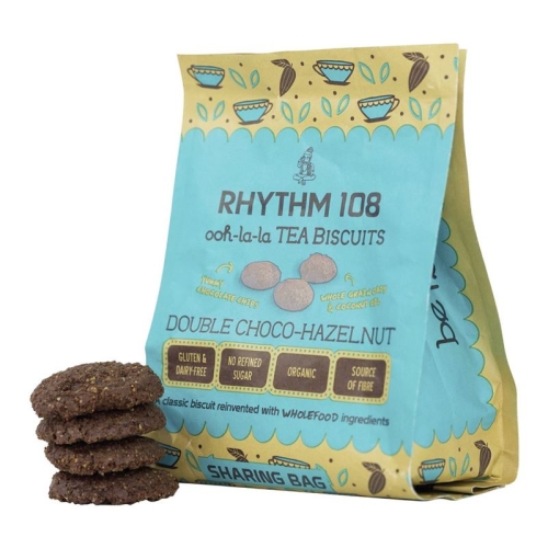 Rhythm108 Double Choco-Hazelnut Biscuit Beutel 160g buy online