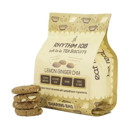 Rhythm108 Lemon Ginger Chia Biscuit Beutel 160g buy online