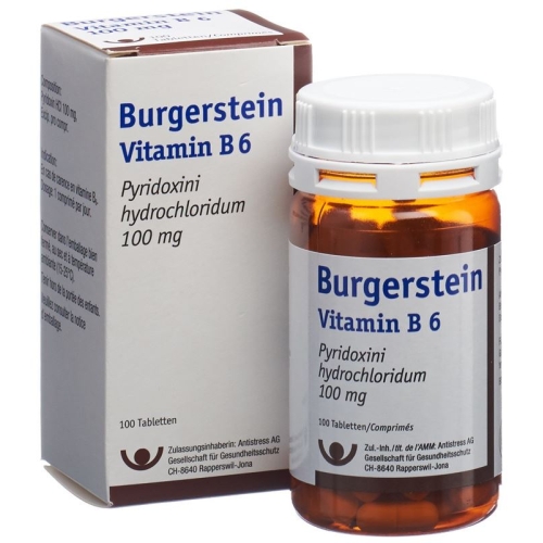 Burgerstein Vitamin B6 tablets 100 mg Ds 100 pieces buy online