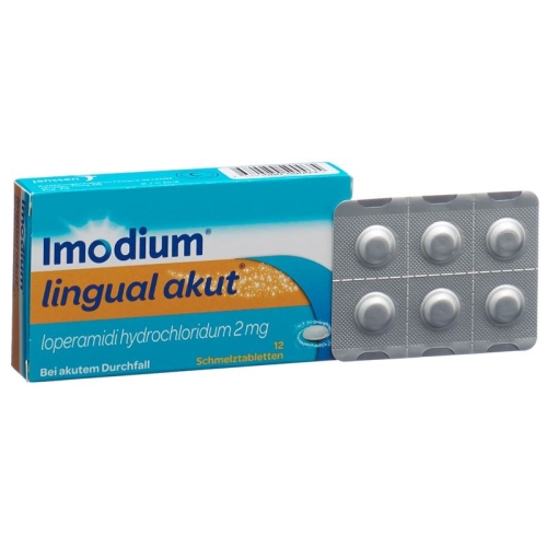 Imodium Lingual Akut Schmelztabletten 2mg 12 Stück buy online