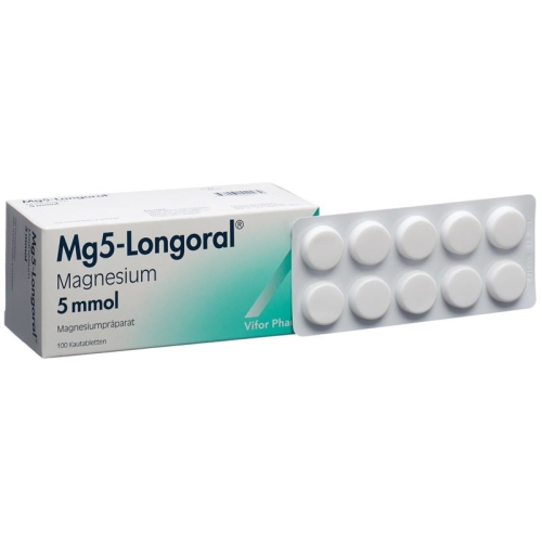 Mg5-longoral Kautabletten 5 Mmol 100 Stück buy online