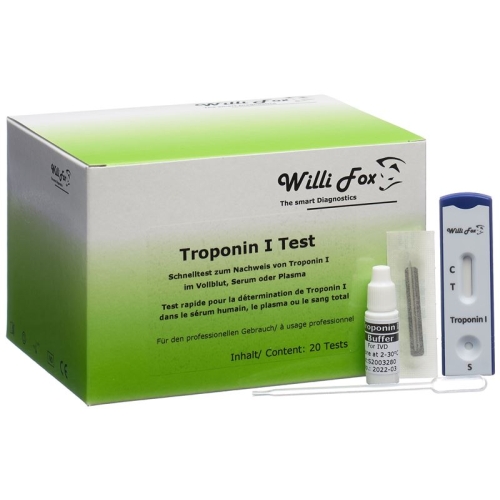 Willi Fox Troponin I Test 20 pcs buy online