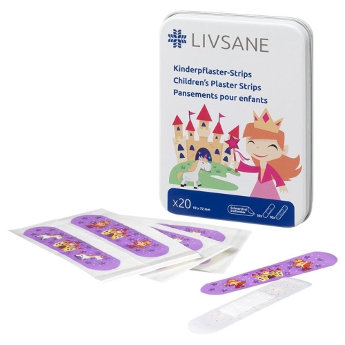 Livsane Kinderpflaster-Strips Prinzessin 20 Stück buy online