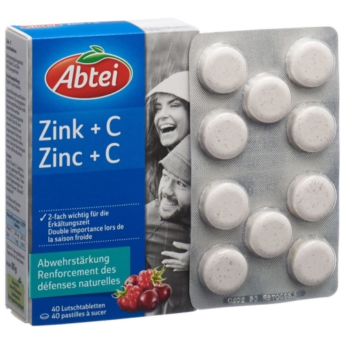 Abtei Zink + C Lutschtabletten 40 Stück buy online