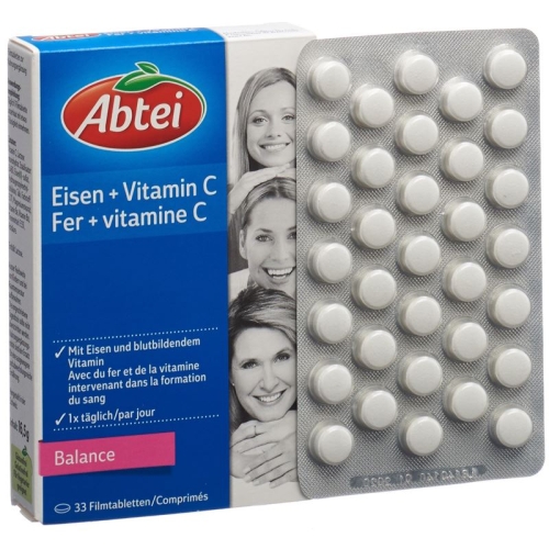 Abtei Eisen + Vitamin C Balance tablets 33 pieces buy online