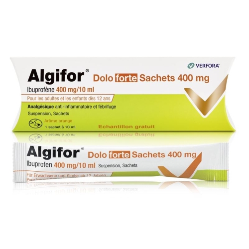 Algifor Dolo Forte Suspension 400mg Muster F 10x 10ml buy online