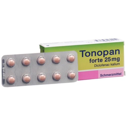 Tonopan Forte Dragees 25mg 10 Stück buy online