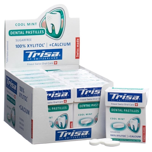 Trisa Dental Pastille Display Fresh Mint 12 Stück buy online