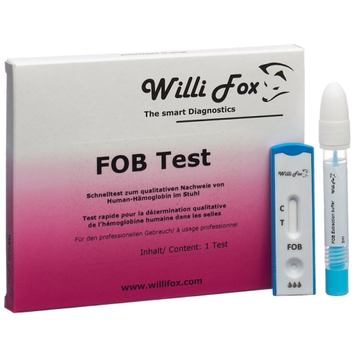 Willi Fox FOB Test (occult hemoglobin in stool) buy online