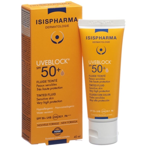 Isis Pharma Uveblock Fluide Teinte SPF 50+ Tube 40ml buy online