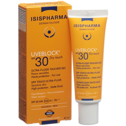 Isis Pharma Uveblock Dry Touch SPF 30 Tube 40ml buy online